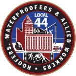 Local 44 commercial roofers and waterproofers union logo