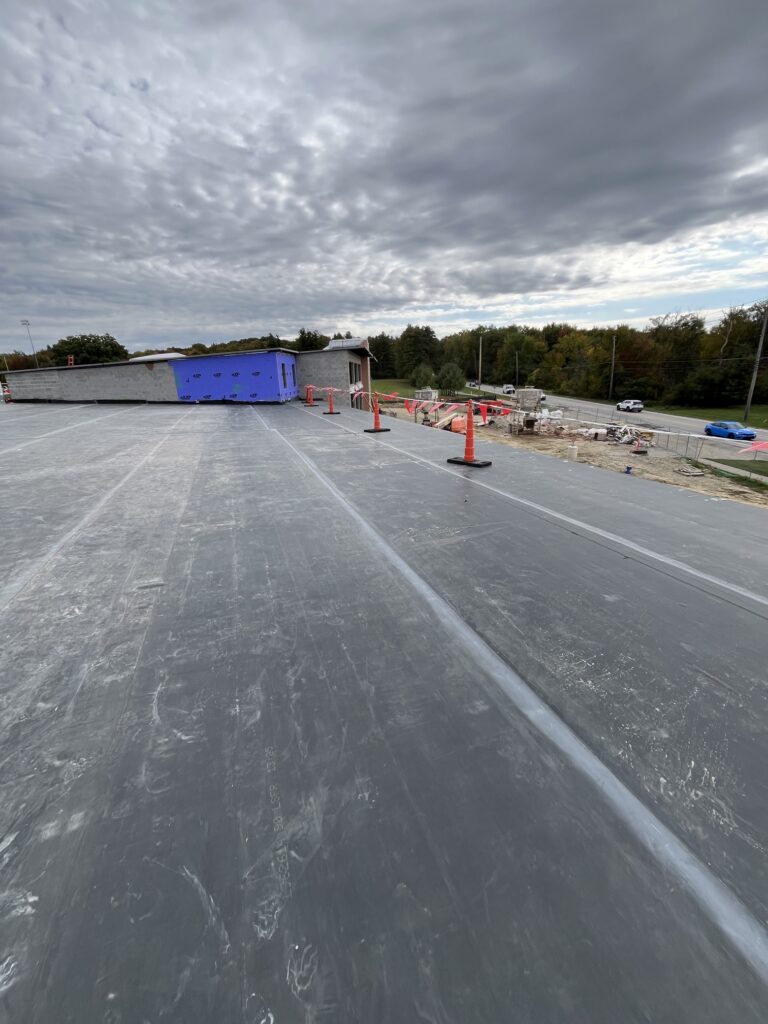 EPDM commercial roofing at Broadview Heights Fire Dept. in Northeast Ohio
